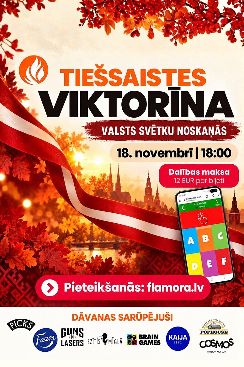 Tiešsaistes viktorīna 18.11.2026