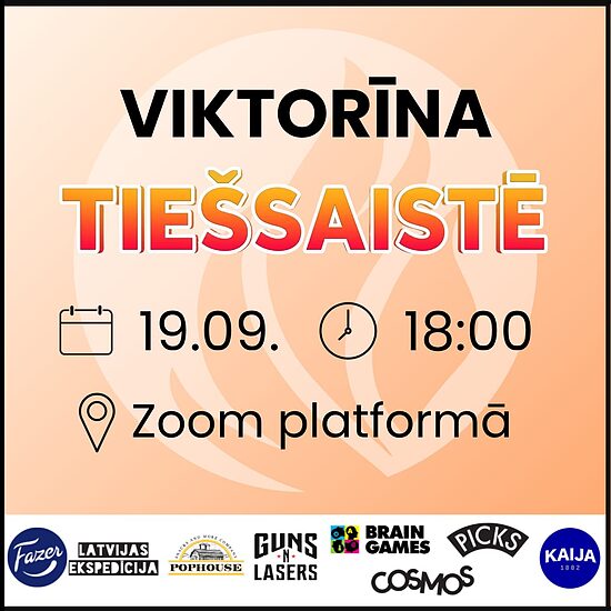 Tiešsaistes viktorīna 19.09.2026